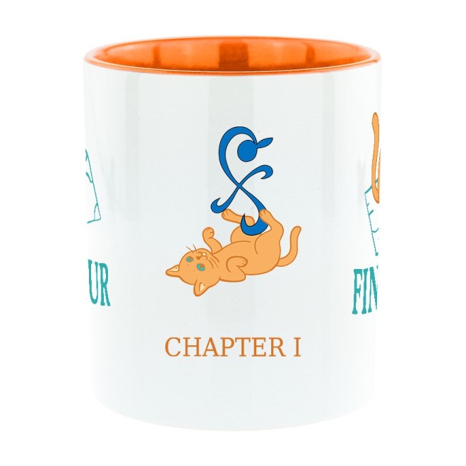 Find Your Way bi-color mug orange