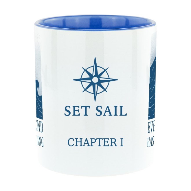 Set Sail Bi-Color Tasse bleue