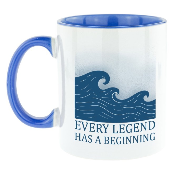 Set Sail Bi-Color Tasse bleue