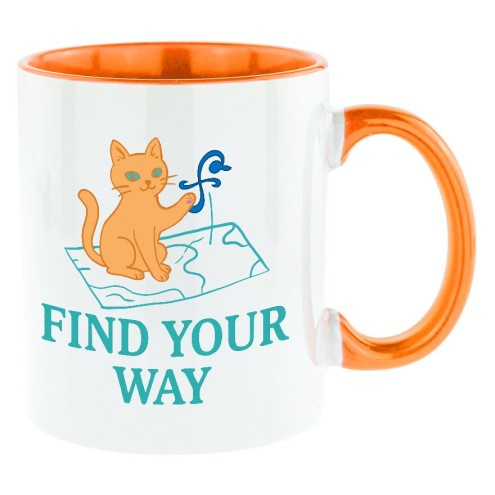 Find Your Way Bi-Color Tasse orange